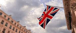 UK Flag on a building