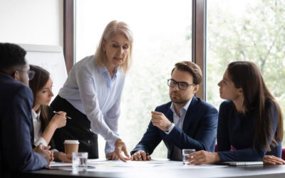 Key person leading at work.